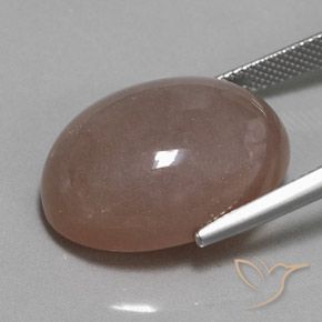 Pedra da Lua Marrom claro Natural 25.09ct, oval, Opaco