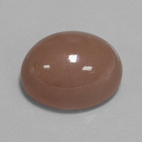 Pedra da lua marrom natural 27,02ct, corte oval, opaco