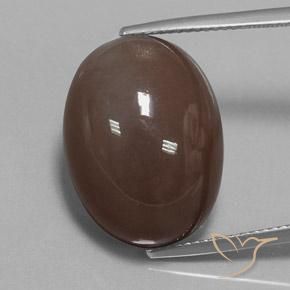 20.93ct Natural Castanho médio Pedra da Lua, oval, Opaco