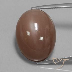 22.75ct Natural Castanho médio Pedra da Lua, oval, Opaco