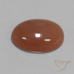 Pedra da Lua Canela Marrom Natural 15.54ct, oval, Opaco