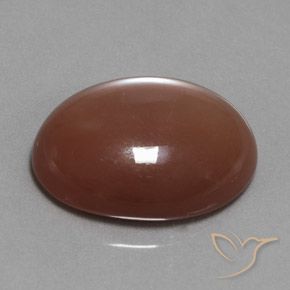 Pedra da Lua Marrom Quente Natural 19.77ct, oval, Opaco
