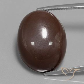 23.33ct Natural Castanho médio Pedra da Lua, oval, Opaco