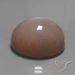 Pedra da Lua Castanho Médio-Claro Natural 24.60ct, oval, Translúcido