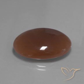 Pedra da Lua Castanho médio Natural 22.04ct, oval, Translúcido
