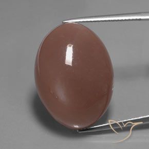 30.93ct Natural Marrom avermelhado Pedra da Lua, oval, Translúcido