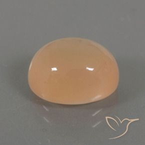 Pedra da Lua Laranja-dourado médio Natural 4.41ct, oval, Transparente