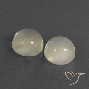 Pedras preciosas de Pedra da Lua branco quente natural de 6.83 ct, Redondo, Translúcido