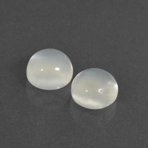 Pedras preciosas de pedra da lua branco natural de 4,56 ct, corte redondo, translúcido