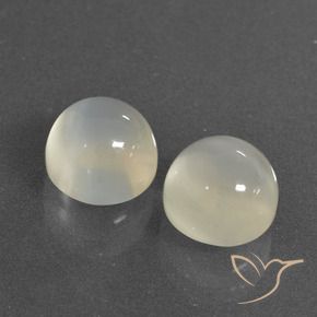 Pedras preciosas de Pedra da Lua branco quente natural de 7.84 ct, Redondo, Translúcido