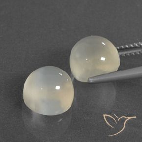Pedras preciosas de Pedra da Lua branco quente natural de 7.84 ct, Redondo, Translúcido