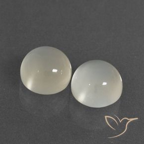 Pedras preciosas de Pedra da Lua branco quente natural de 7.23 ct, Redondo, Translúcido