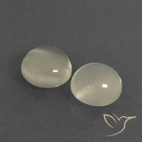Pedras preciosas de Pedra da Lua branco quente natural de 5.40 ct, Redondo, Translúcido