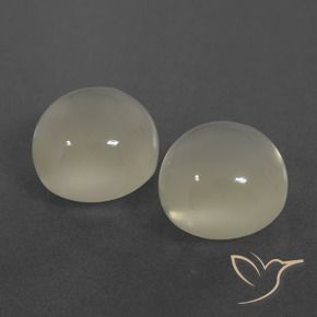 Pedras preciosas de Pedra da Lua branco quente natural de 7.14 ct, Redondo, Translúcido