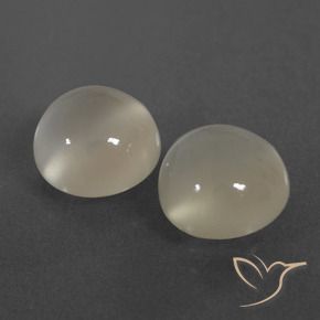 Pedras preciosas de Pedra da Lua branco quente natural de 6.24 ct, Redondo, Translúcido