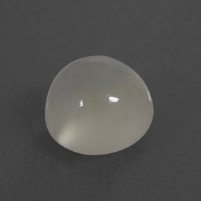 Pedra da lua branco natural 3,51ct, corte redondo, translúcido