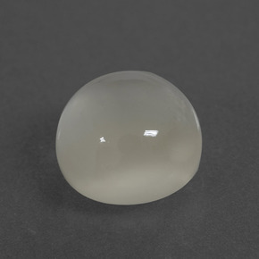 Pedra da lua branco natural 3,46ct, corte redondo, translúcido