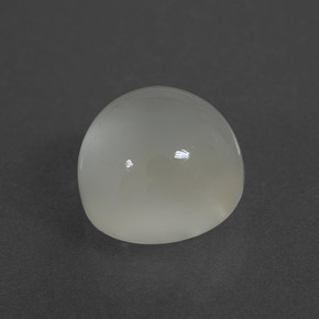 Pedra da lua branco natural 3,51ct, corte redondo, translúcido