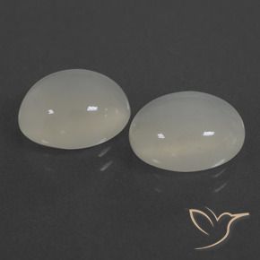 Pedras preciosas de Pedra da Lua branco quente natural de 7.19 ct, oval, Translúcido