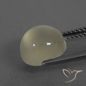 Pedra da Lua branco quente Natural 3.59ct, Redondo, Translúcido