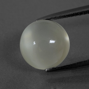 Pedra da Lua branco quente Natural 3.73ct, Corte Redondo, Translúcido