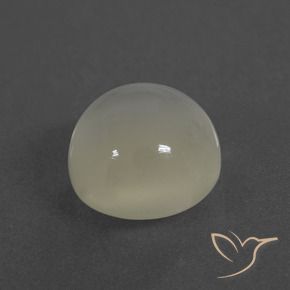 Pedra da Lua branco quente Natural 3.44ct, Redondo, Translúcido