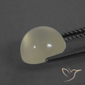 Pedra da Lua branco quente Natural 3.44ct, Redondo, Translúcido