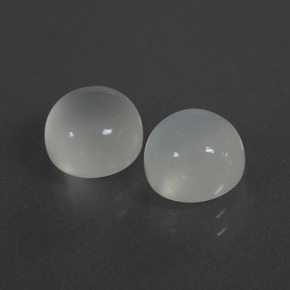 Pedras preciosas de pedra da lua branco natural de 5,18 ct, corte redondo, translúcido