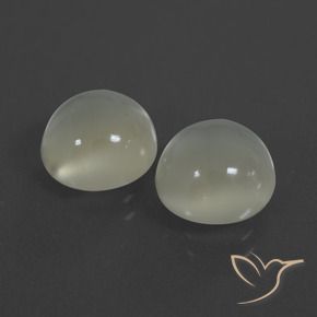 Pedras preciosas de Pedra da Lua branco quente natural de 6.90 ct, Redondo, Translúcido