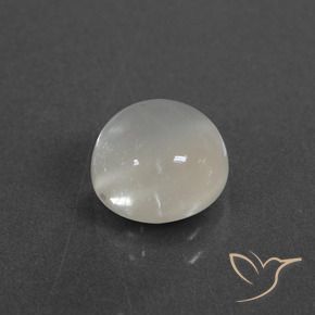 Pedra da Lua branco quente Natural 2.43ct, Redondo, Translúcido