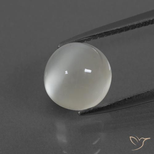 2.98ct Natural branco quente Pedra da Lua, Redondo, Translúcido