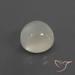 Pedra da Lua branco quente Natural 2.98ct, Redondo, Translúcido