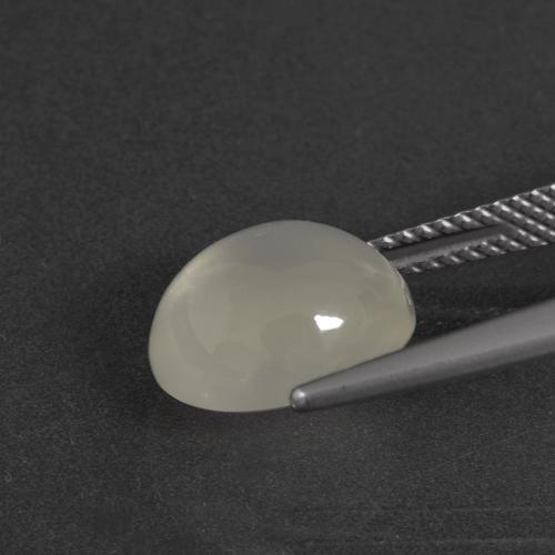 Pedra da Lua branco quente Natural 4.10ct, Corte Oval, Translúcido