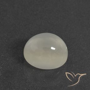 Pedra da Lua branco quente Natural 4,17ct, Corte Oval, Translúcido