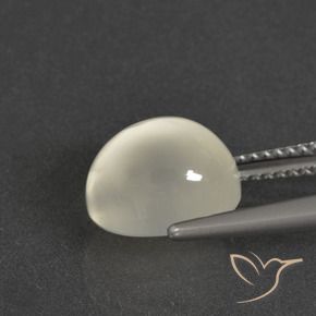 Pedra da Lua branco quente Natural 4,17ct, Corte Oval, Translúcido