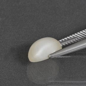 Pedra da Lua branco quente Natural 2.82ct, Corte Oval, Translúcido