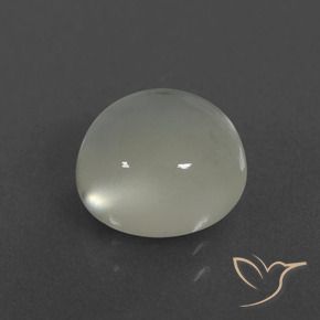 Pedra da Lua branco quente Natural 3.18ct, Redondo, Translúcido
