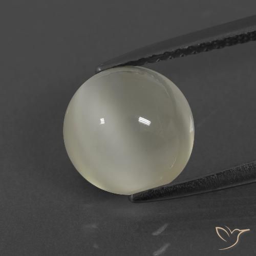 2.84ct Natural branco quente Pedra da Lua, Redondo, Translúcido