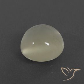 Pedra da Lua branco quente Natural 2.84ct, Redondo, Translúcido