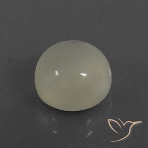 Pedra da Lua branco quente Natural 3.33ct, Redondo, Translúcido