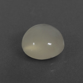 Pedra da lua branco natural 2,64ct, corte redondo, translúcido