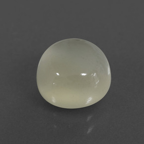 Pedra da lua branco natural 3,22ct, corte redondo, translúcido