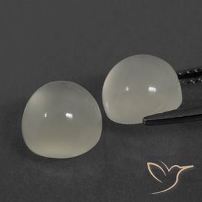 Pedras preciosas de Pedra da Lua branco quente natural de 5.79 ct, Redondo, Transparente