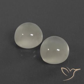 Pedras preciosas de Pedra da Lua branco quente natural de 7.56 ct, Redondo, Translúcido