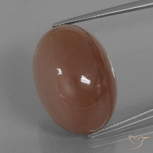 44.24ct Natural Marrom Quente Pedra da Lua, oval, Opaco