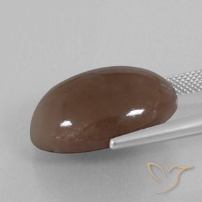Pedra da Lua Castanho médio Natural 22.40ct, oval, Opaco