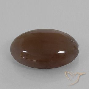 Pedra da Lua Chocolate marrom Natural 28.02ct, oval, Opaco
