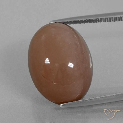 21.86ct Natural Marrom Pedra da Lua, oval, Opaco