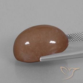 Pedra da Lua Marrom Natural 21.86ct, oval, Opaco