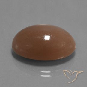 Pedra da Lua Pêssego Profundo Natural 20.88ct, oval, Opaco